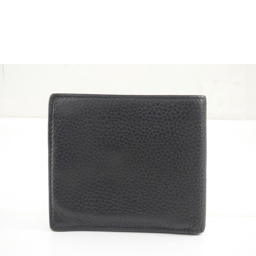 GUCCI ｸﾞｯﾁ/インターロッキング／2つ折り財布／ブラック/473922//Bランク/64