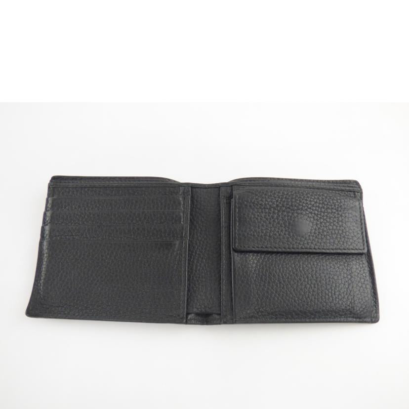 GUCCI ｸﾞｯﾁ/インターロッキング／2つ折り財布／ブラック/473922//Bランク/64