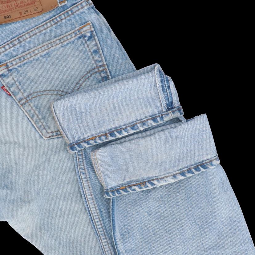 LEVIS リーバイス/90＇s／501XX／USA製／アイスブルー／裏ボタン532／希少/501-0193//Bランク/18