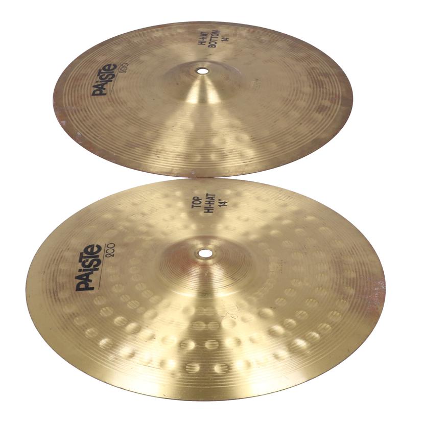 PAiSTe パイステ　/ハイハットシンバル／200Series/14ｲﾝﾁHI-HAT TOP&BOTTOM//-/Bランク/69