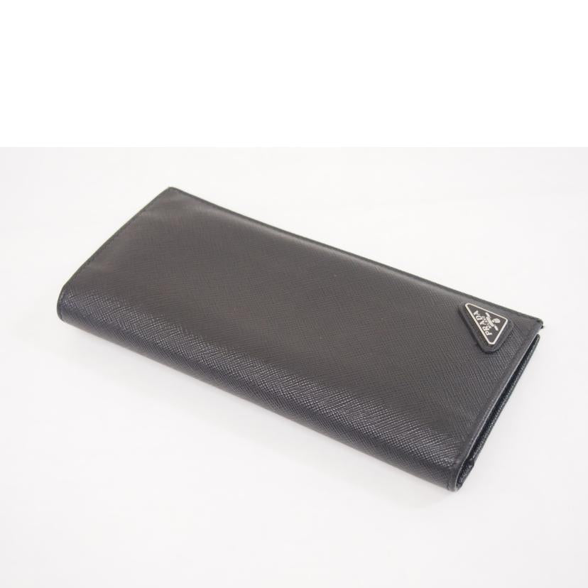 PRADA プラダ/サフィアーノロゴプレート長財布//ABランク/71