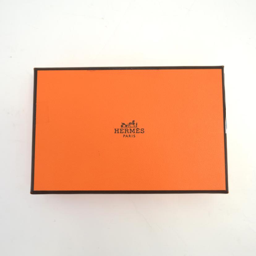 HERMES　 エルメス/カルヴィデュオ／ヴォーエプソン／ノワール//B  ***************/Aランク/75