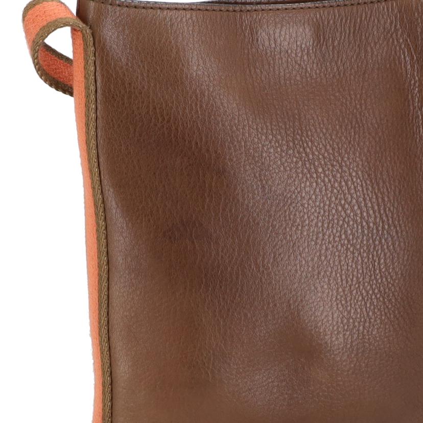 LOEWE ロエベ/レザーショルダーバッグ／ブラウン//ABランク/18