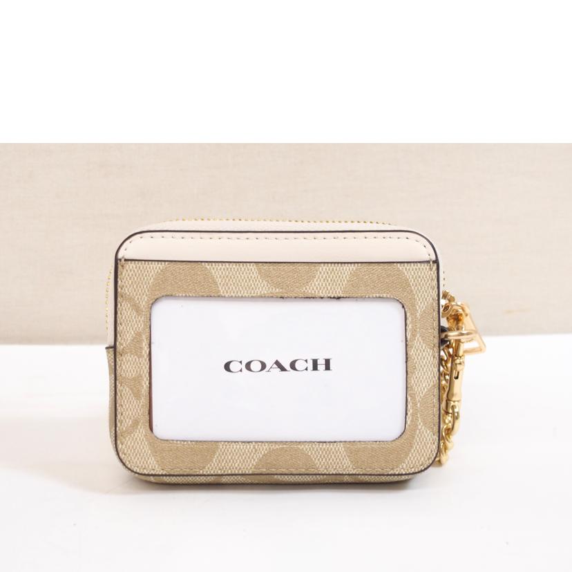 COACH コーチ/シグネチャージップカードコインケース/C0058//J23**/Aランク/71