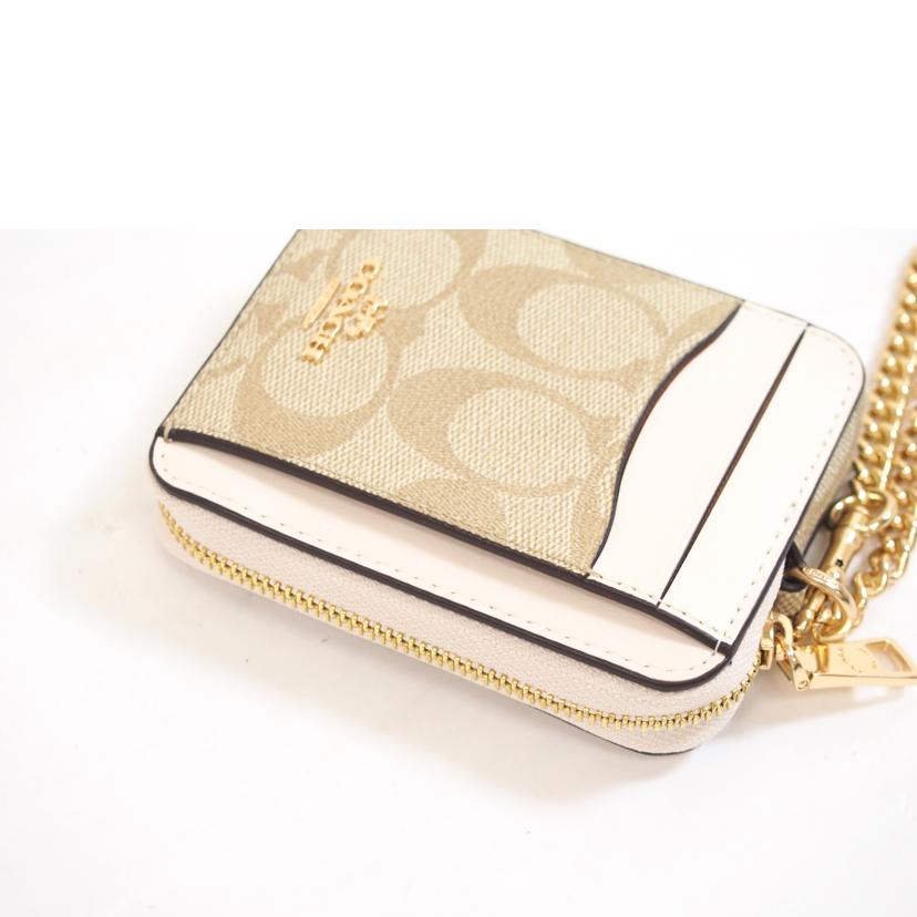 COACH コーチ/シグネチャージップカードコインケース/C0058//J23**/Aランク/71