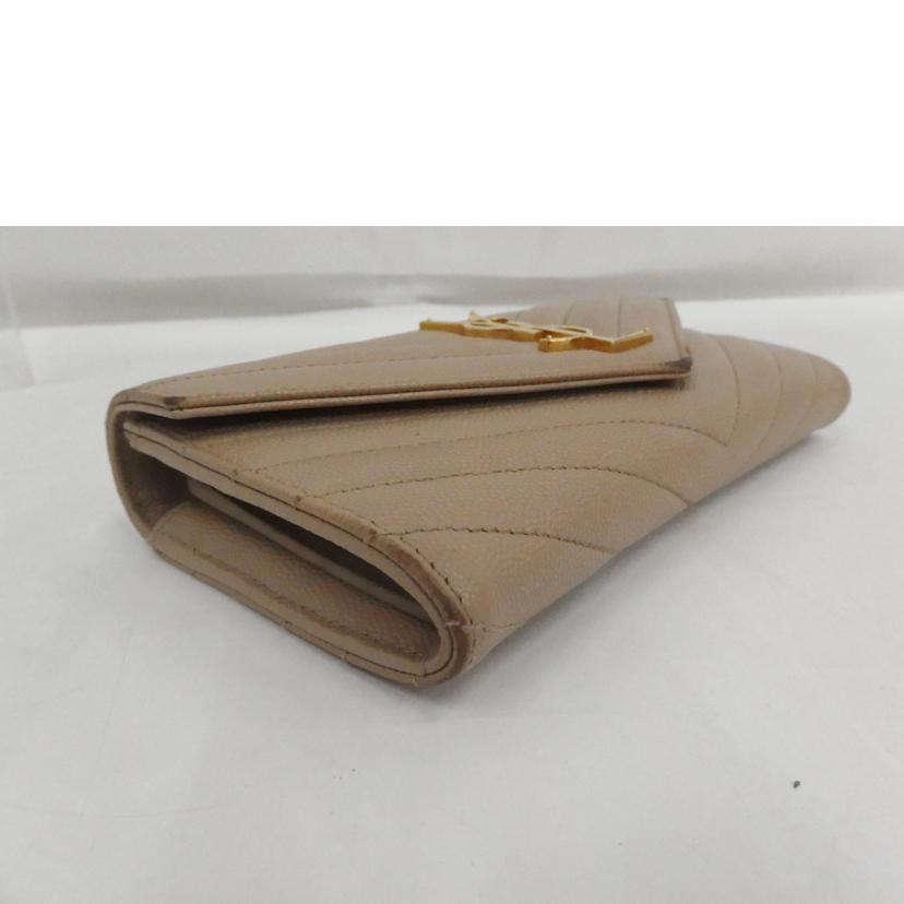 SAINT　LAURENT ｻﾝﾛｰﾗﾝ/サンローランパリ／ベージュ／長財布//Bランク/82