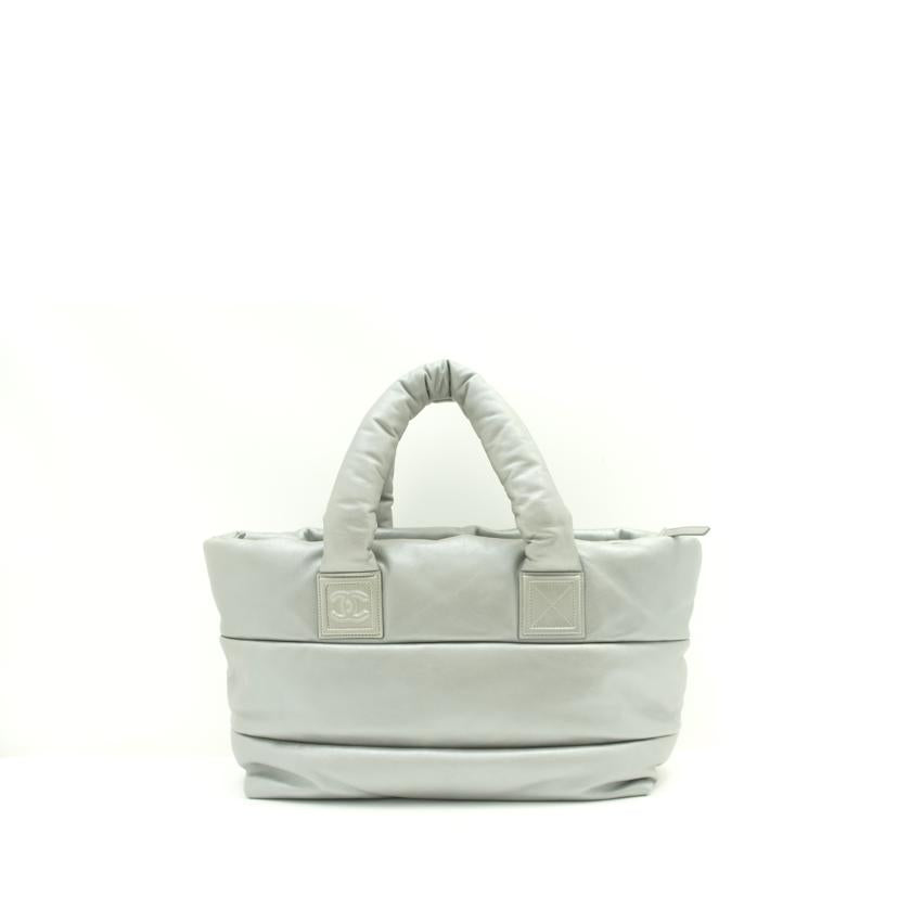 CHANEL/コココクーントート／メタリックシルバー//140*****/ABランク/75