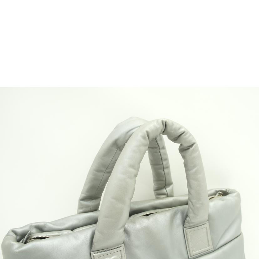 CHANEL/コココクーントート／メタリックシルバー//140*****/ABランク/75