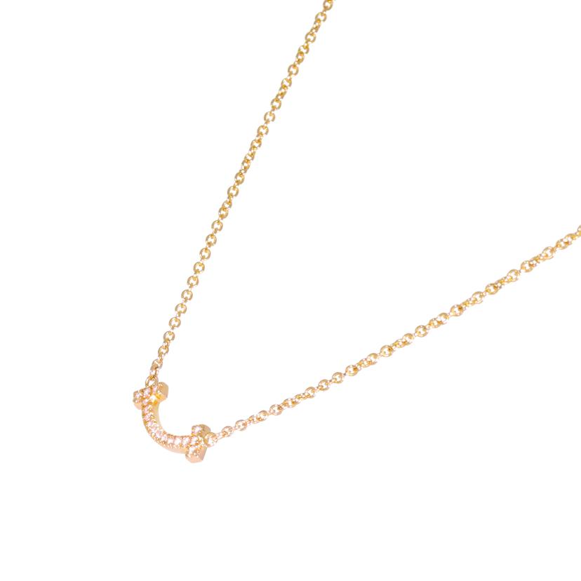 TIFFANY＆Co． ティファニー/750ダイヤTスマイルネックレス／45cm//Aランク/69