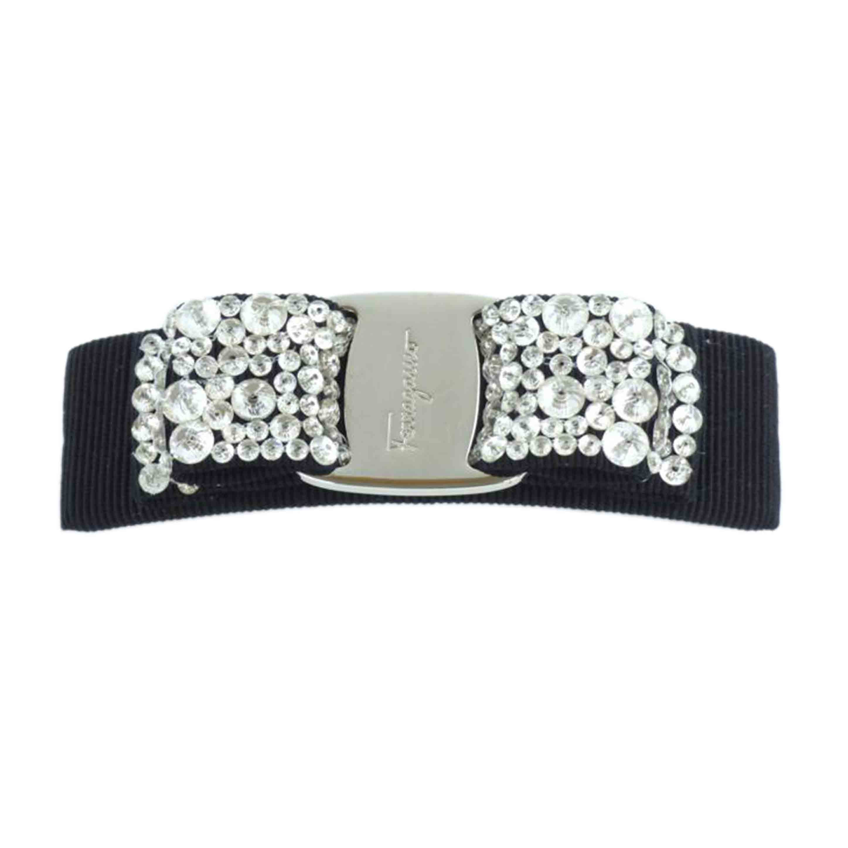 Salvatore　Ferragamo ｻﾙﾊﾞﾄｰﾚﾌｪﾗｶﾞﾓ/バレッタ／ブラック/342759-524894//Aランク/64