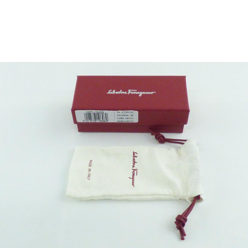 Salvatore　Ferragamo ｻﾙﾊﾞﾄｰﾚﾌｪﾗｶﾞﾓ/バレッタ／ブラック/342759-524894//Aランク/64