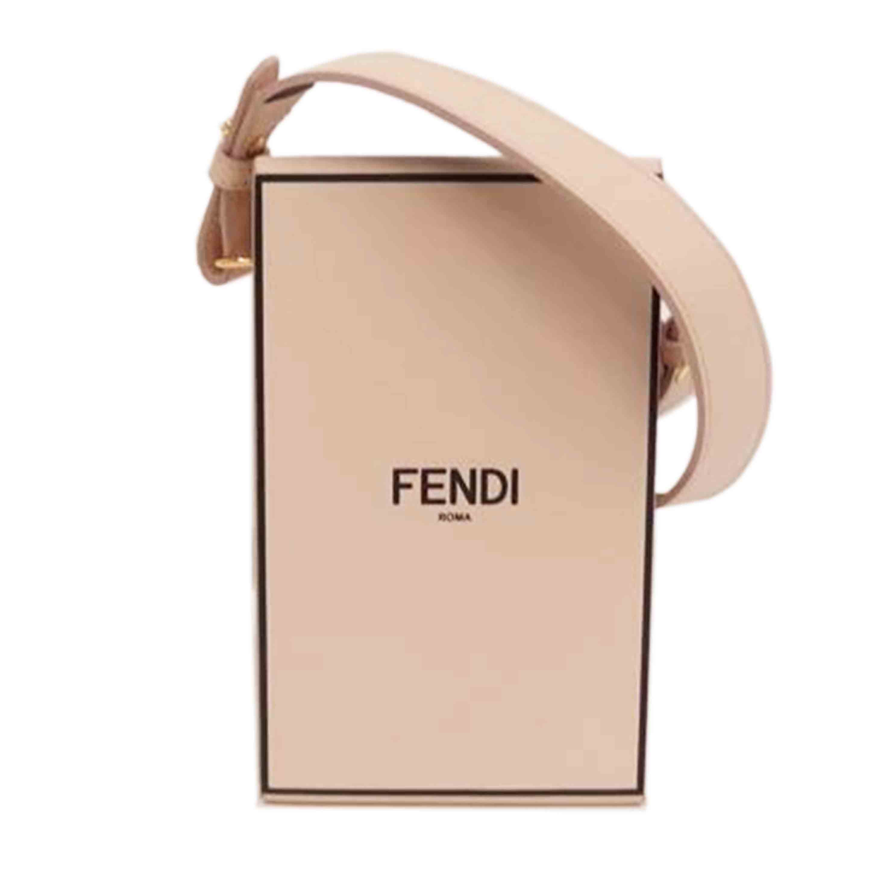 FENDI ﾌｪﾝﾃﾞｨ/ボックスショルダー／レザー／ピンク/8BT339-ADP6//ABランク/82