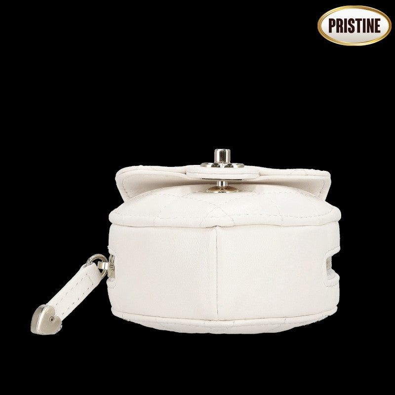 CHANEL シャネル/ラムスキンハートチャームコインケースホワイト/AP2783//CCX*****/SAランク/92