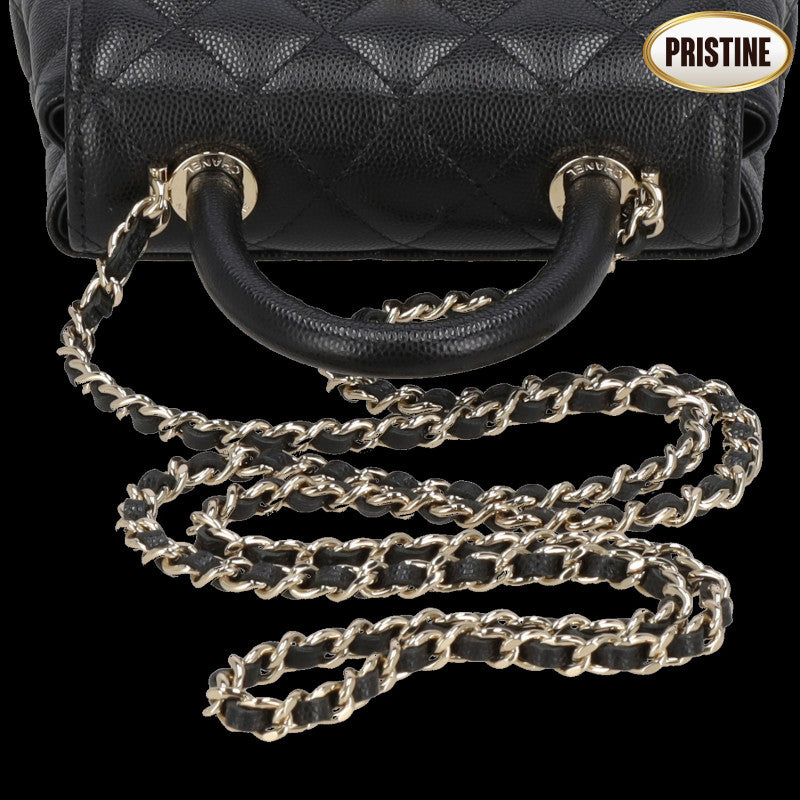 CHANEL シャネル/キャビアスキンココハンドルXXS/AP4244//HG3*****/SAランク/92