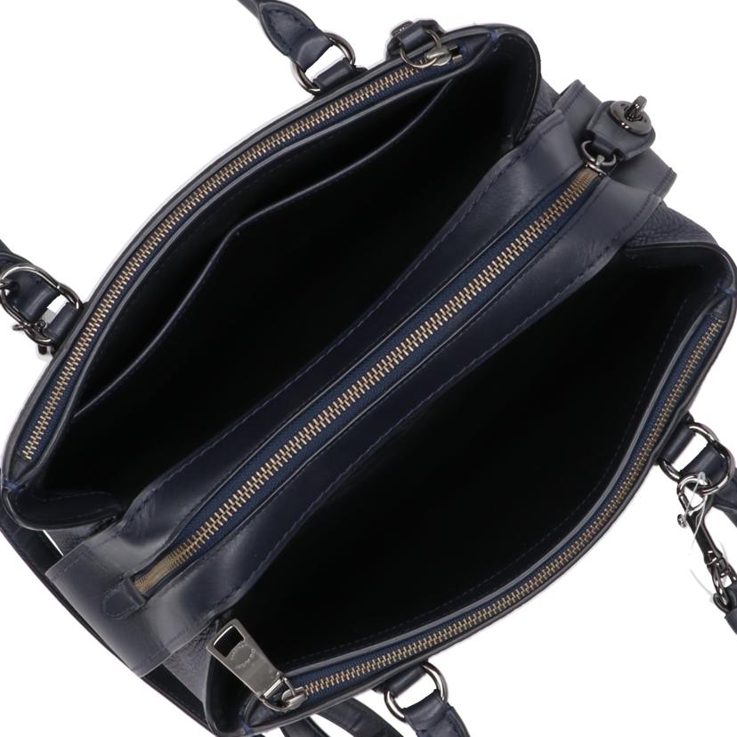 COACH/ブルックリンキャリーオール28 レザー /ネイビー /56839 //G16**/Aランク/40
