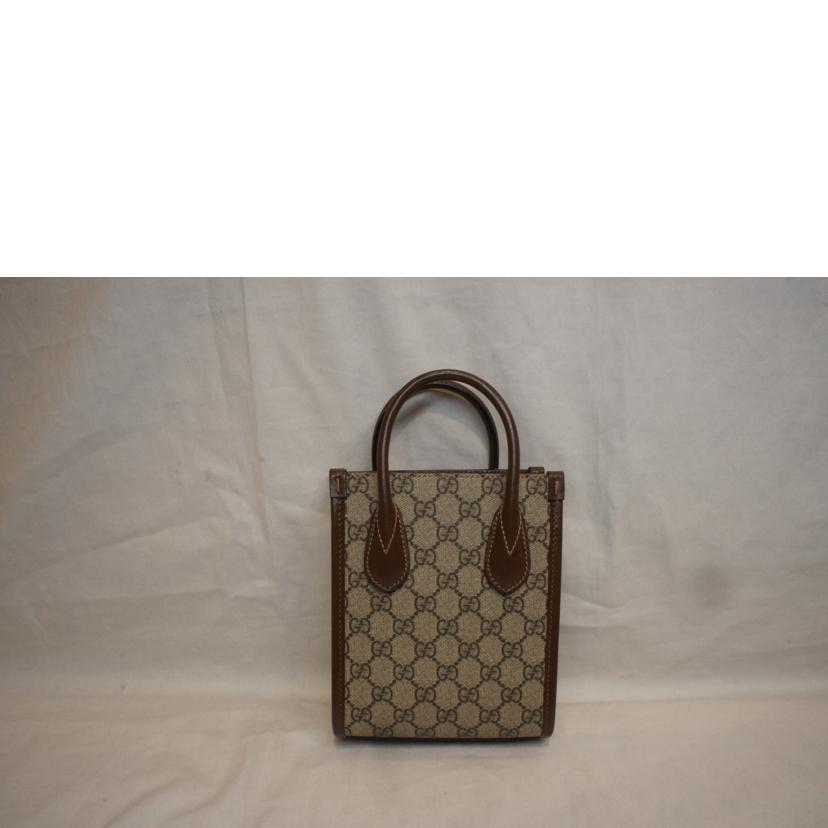 GUCCI グッチ/GGスプリームインターロッキングGミニトートバッグ2WAY/671623//520***/Aランク/92