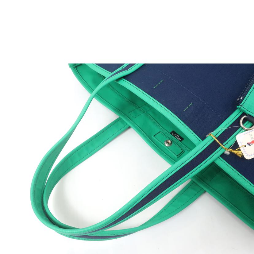 PORTER　GIRL ポーターガール/トートバッグ　ネイビー×グリーン//ABランク/65