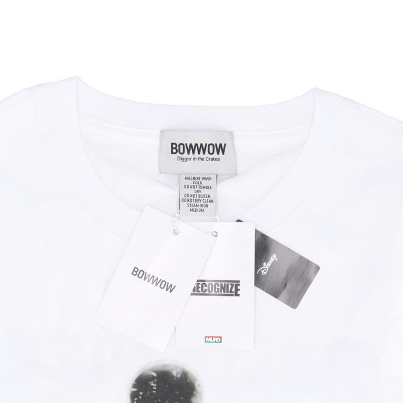 BOW WOW バウワウ/ミッキーマウスフロッキープリントTシャツ/ホワイト//Aランク/18