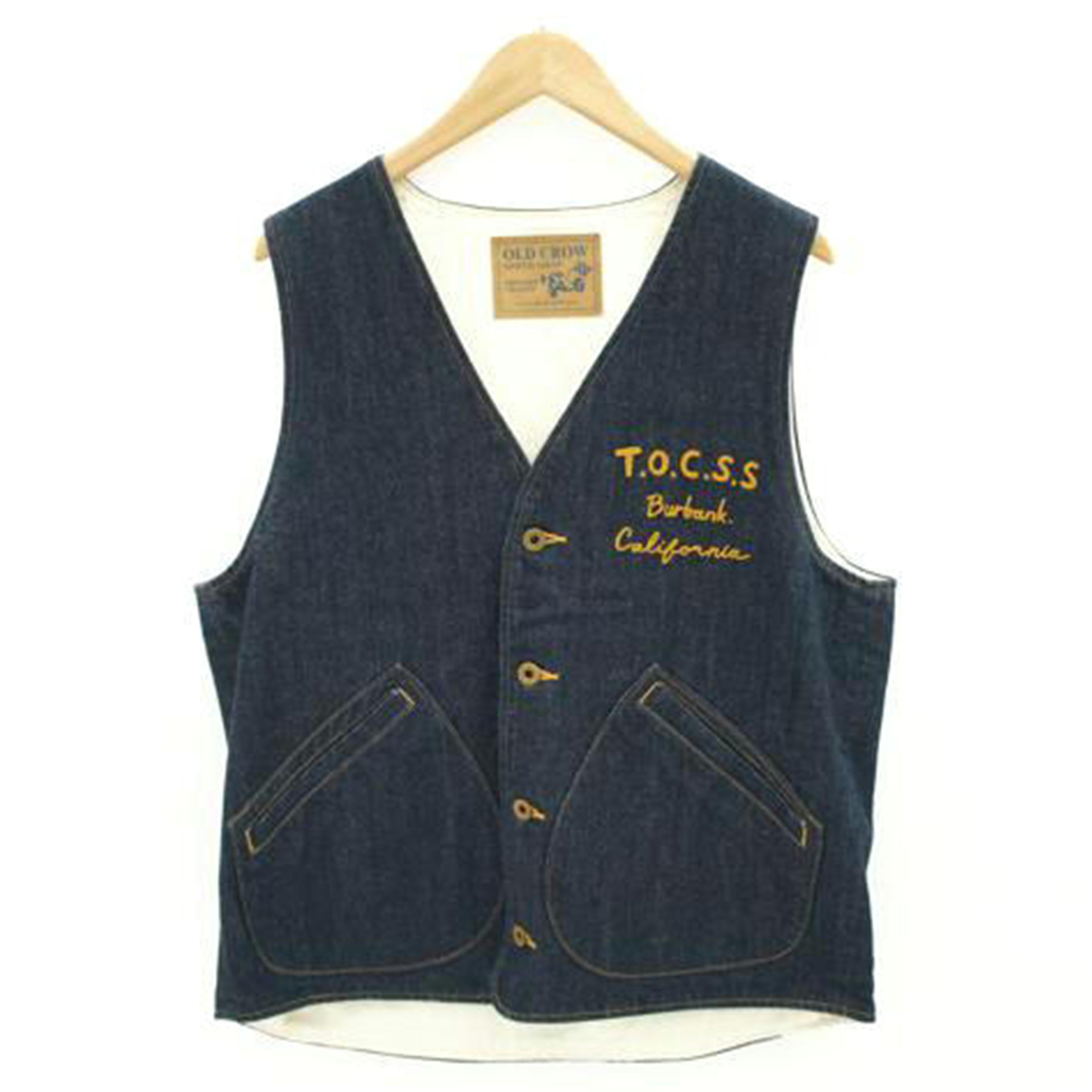 GLADHAND グラッドハンド/OLD　CROWデニムデッキベスト/0CW-18-SS-04//Aランク/18
