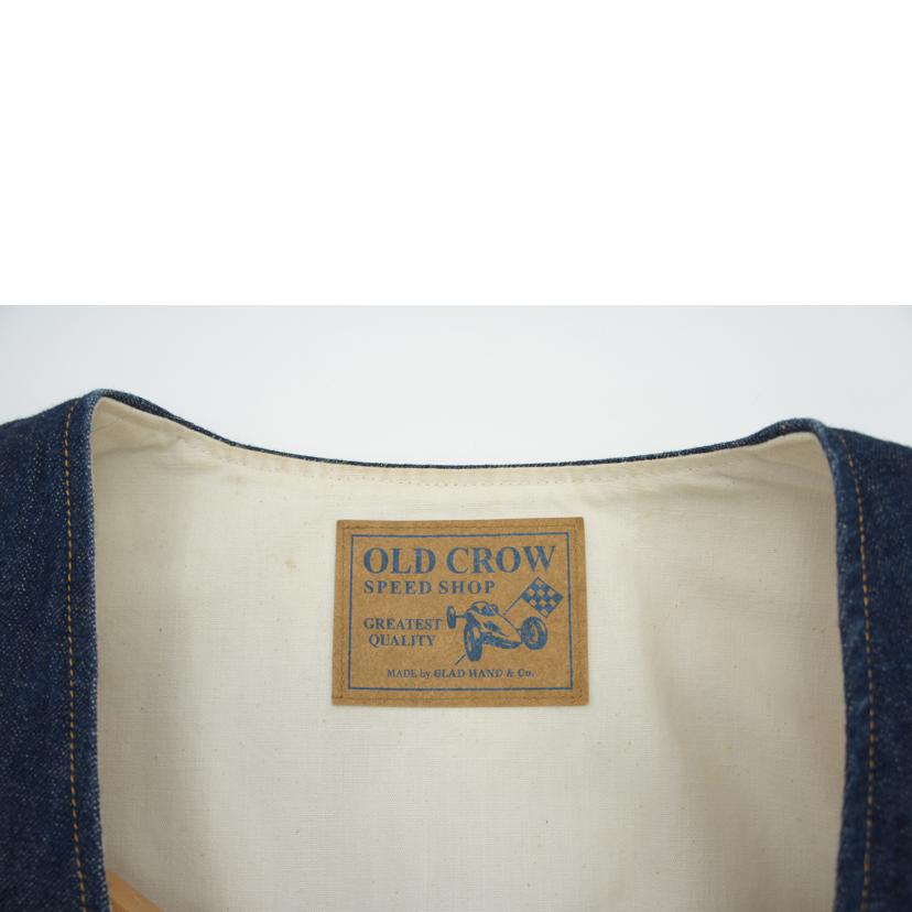 GLADHAND グラッドハンド/OLD　CROWデニムデッキベスト/0CW-18-SS-04//Aランク/18