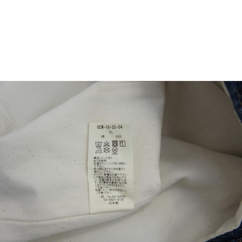 GLADHAND グラッドハンド/OLD　CROWデニムデッキベスト/0CW-18-SS-04//Aランク/18