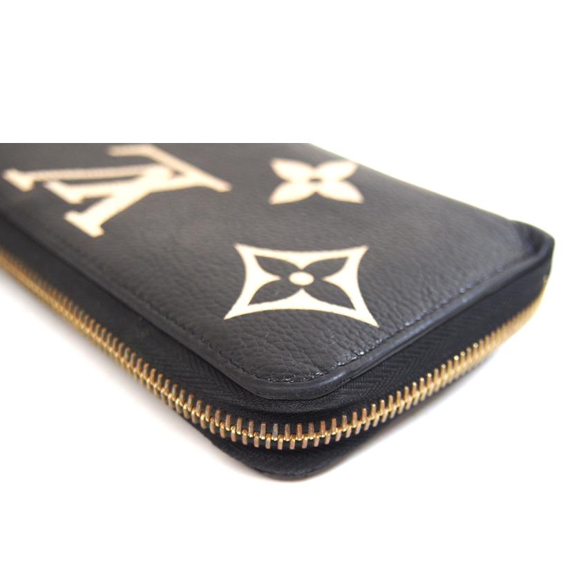 LOUIS　VUITTON ルイヴィトン/ジッピー・ウォレット　ブラック　ベージュ／　モノグラム・アンプラント/M80481//RFI*/BCランク/71