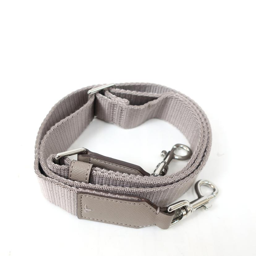 TORY　BURCH　 トリーバーチ/ヴァージニアバケットバッグ　ナイロン2WAY　グレーヘロン　巾着/134652//Aランク/65