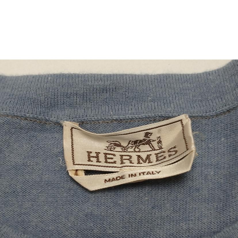 HERMES/カシミアコットンセーター//Bランク/52