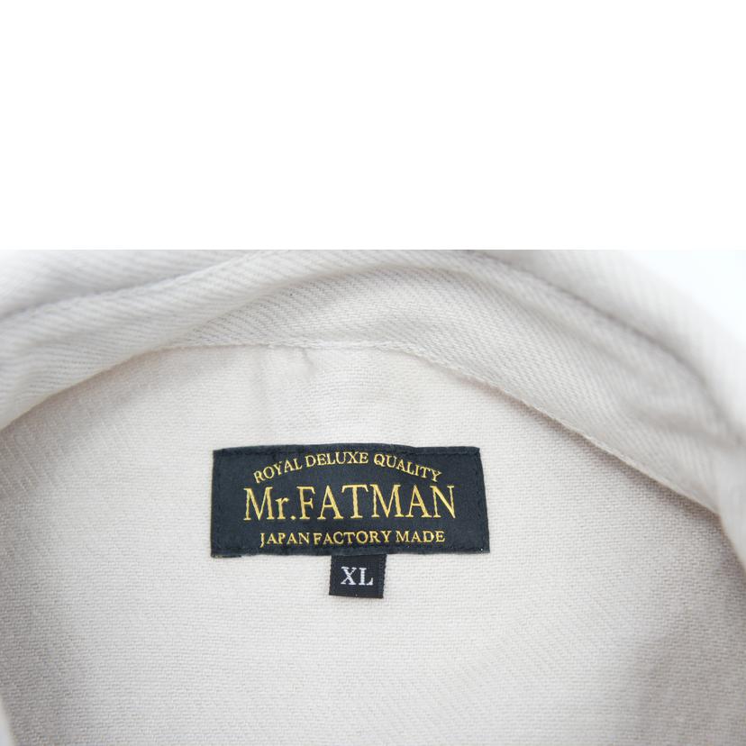 Mr．FATMAN ミスターハットマン/コットン長袖シャツ／ベージュ//SAランク/18