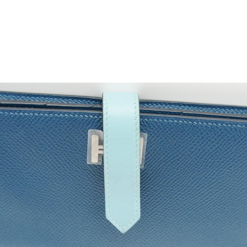 HERMES エルメス/ベアンスフレ／エプソン／コルヴェール・ブルーアトールSV金具//T T********/ABランク/75