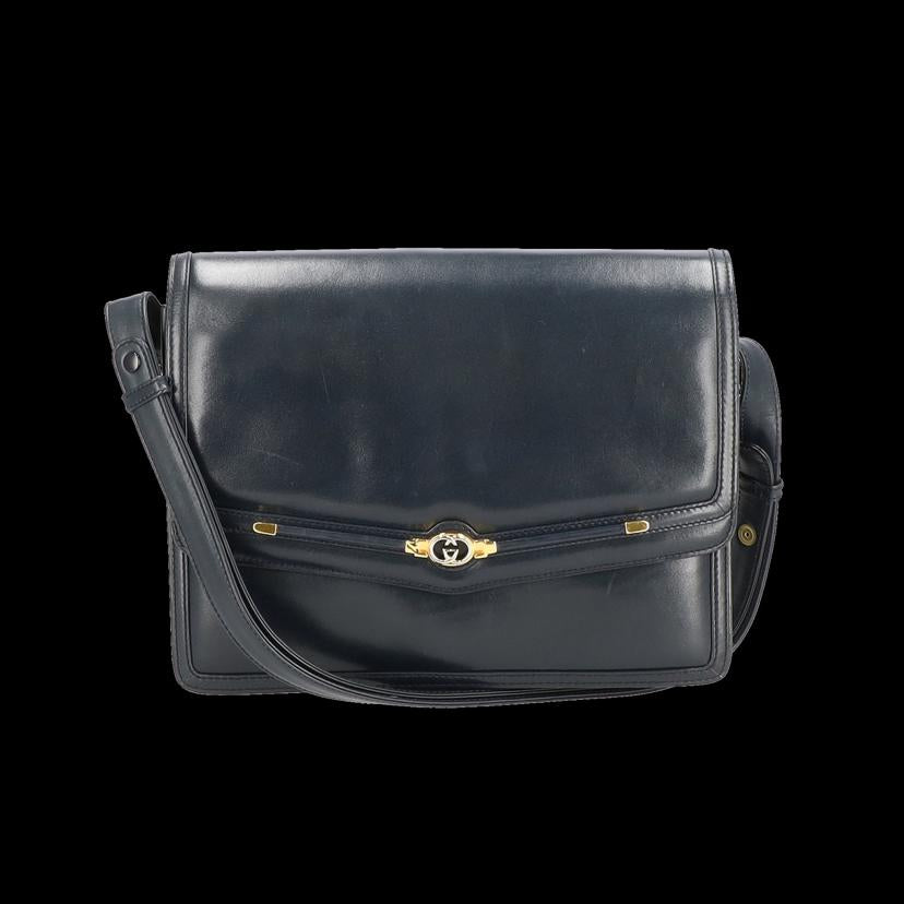 GUCCI　 グッチ/インターロッキングGレザーフラップショルダー//ABランク/75