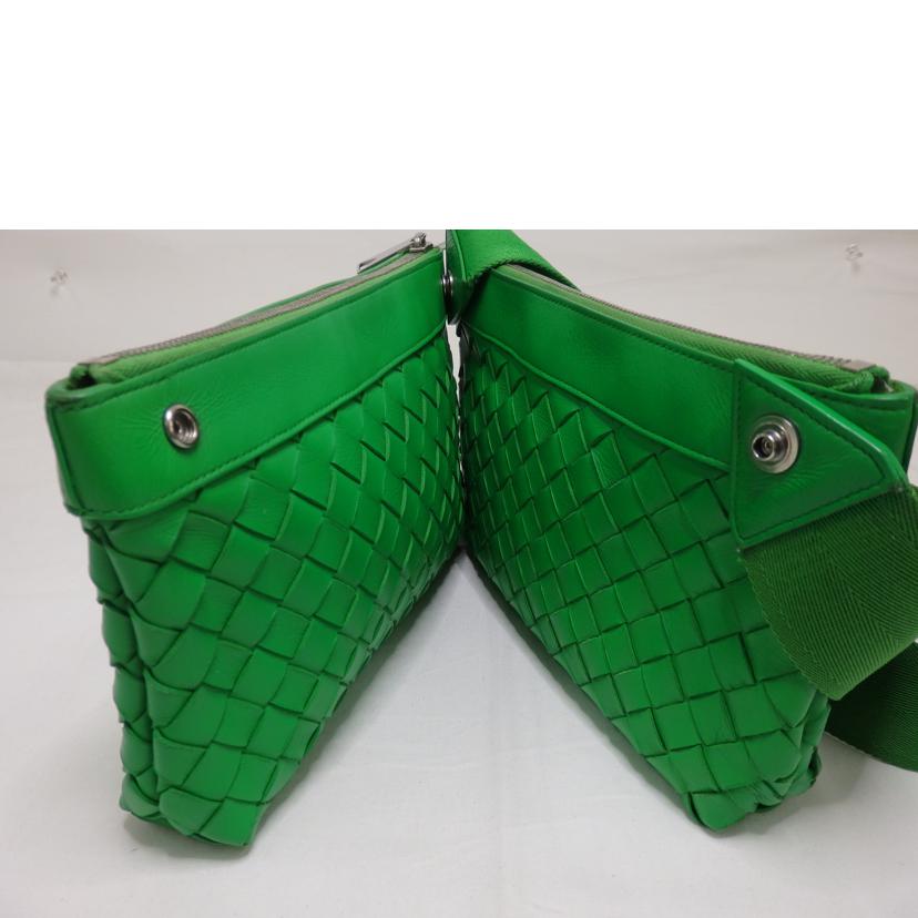 BOTTEGAVNETA ボッテガヴェネタ/イントレチャート／レザーワンショルダーバッグ／グリーン/9261181359276//ABランク/84