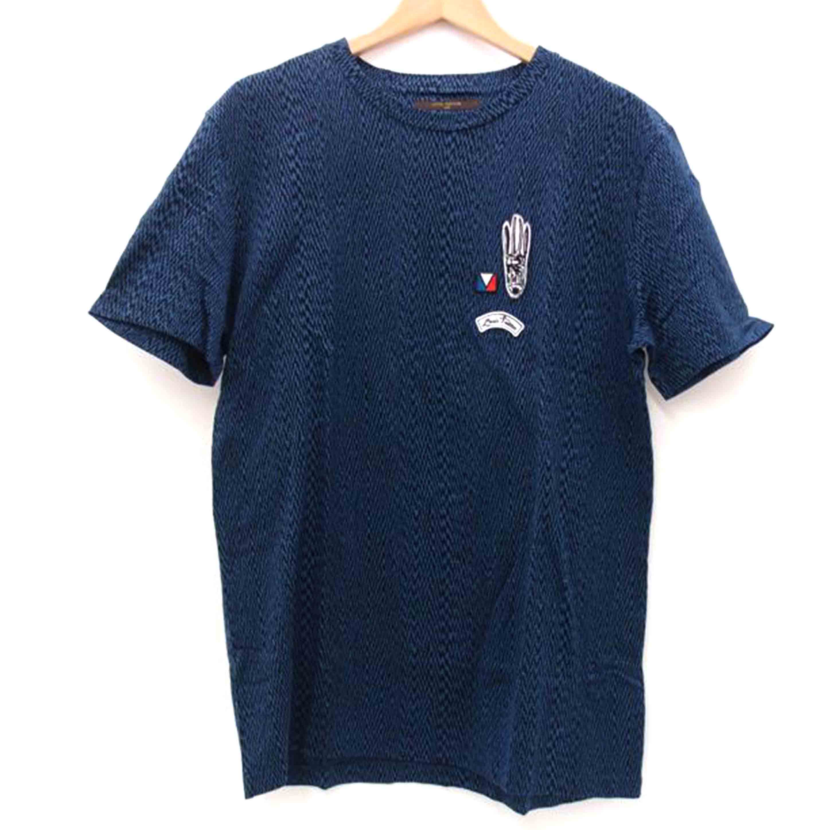 LOUIS　VUITTON ルイ・ヴィトン/LVワッペンTシャツ／ブルー／XL/RM151M H7Y01WJUU//Aランク/69