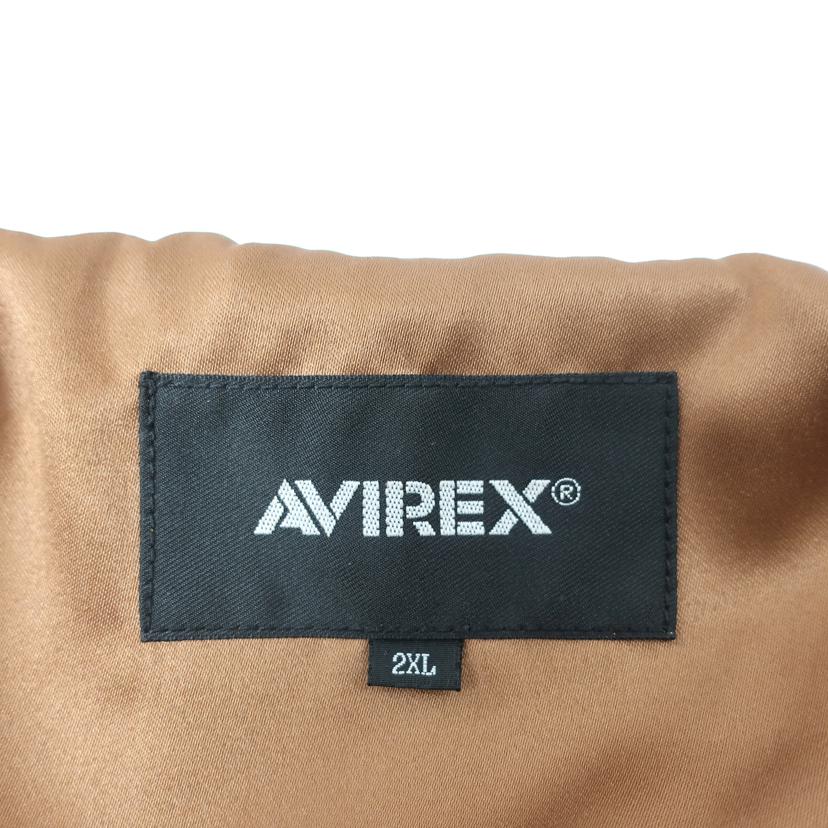 AVIREX アヴィレックス/レザージャケット　ライダース　羊革　2XL　ライトブラウン/783-3250085//Aランク/65