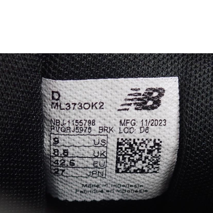 new　balance ﾆｭｰﾊﾞﾗﾝｽ/NB　373　スニーカー/ML373OK2//27.0cm/Aランク/62