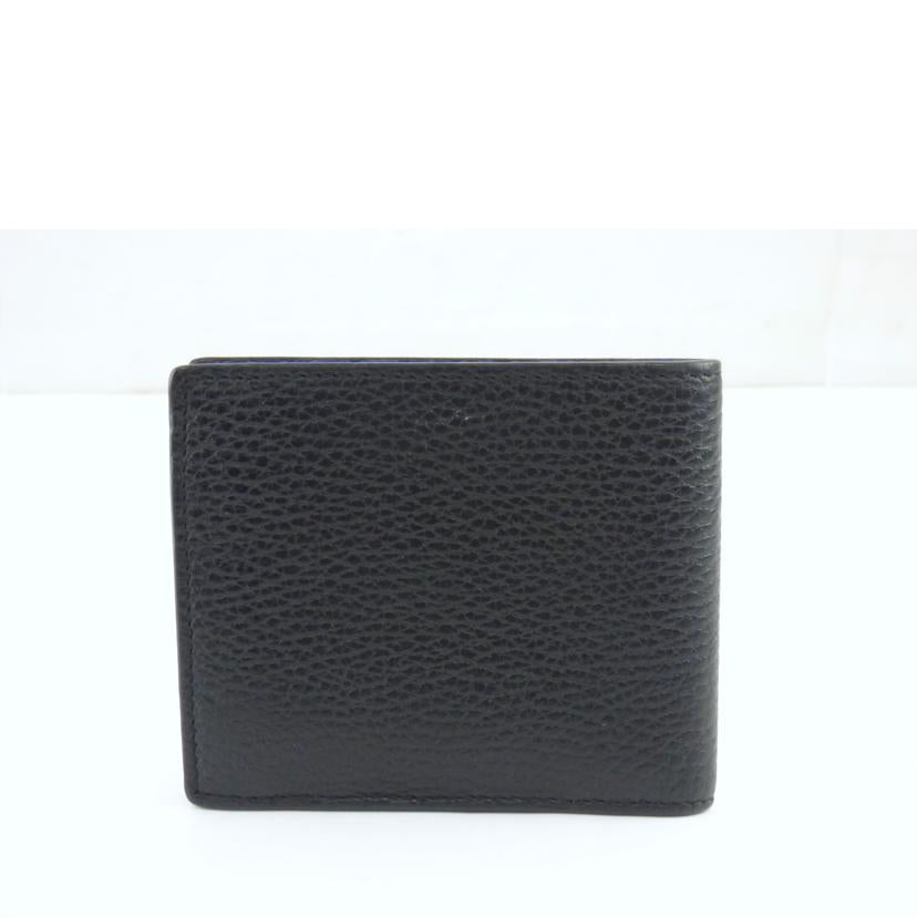 GUCCI グッチ/インターロッキング／二つ折り財布／ブラック／ブルー/510466//ABランク/64