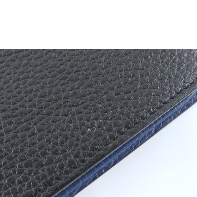 GUCCI グッチ/インターロッキング／二つ折り財布／ブラック／ブルー/510466//ABランク/64