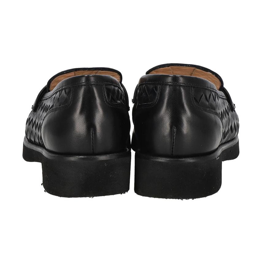 LUCA　GROSSI ルカグロッシ/編み込みレザーローファー／ブラック//Aランク/18