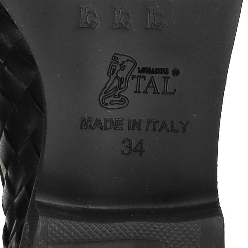 LUCA　GROSSI ルカグロッシ/編み込みレザーローファー／ブラック//Aランク/18