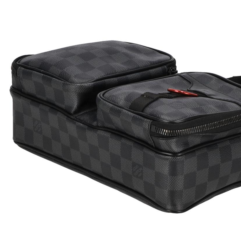 LOUIS　VUITTON ルイヴィトン/ユーティリティ・メッセンジャー／ダミエ／グラフィット/N40280//MB2***/Aランク/20