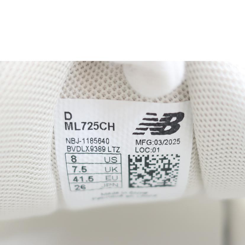 NEW　BALANCE ニューバランス/ML725　スニーカー　26．0cm　ホワイト×ベージュ/ML725CH//Aランク/65