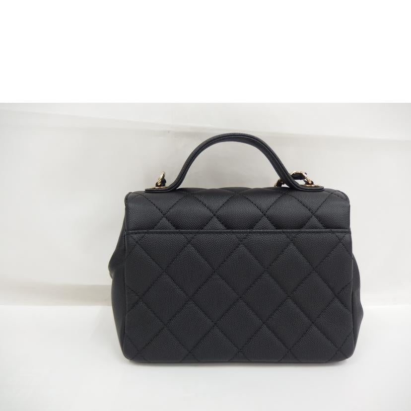 CHANEL ｼｬﾈﾙ/マトラッセ／アフィニティ／キャビアスキン／チェーンハンド／ブラック/A93749//280*****/Aランク/82