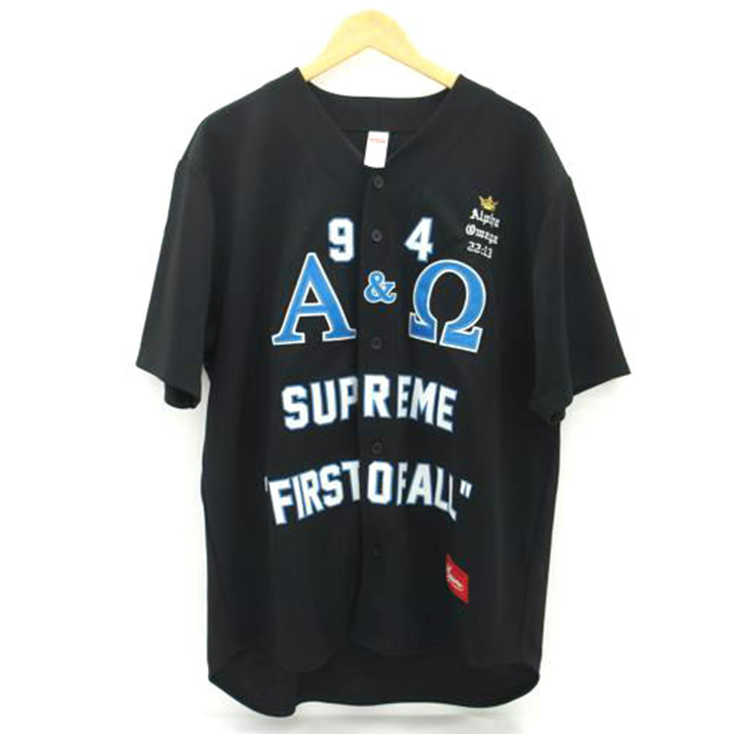 Supreme シュプリーム/ベースボールシャツ／ブラック//Aランク/18