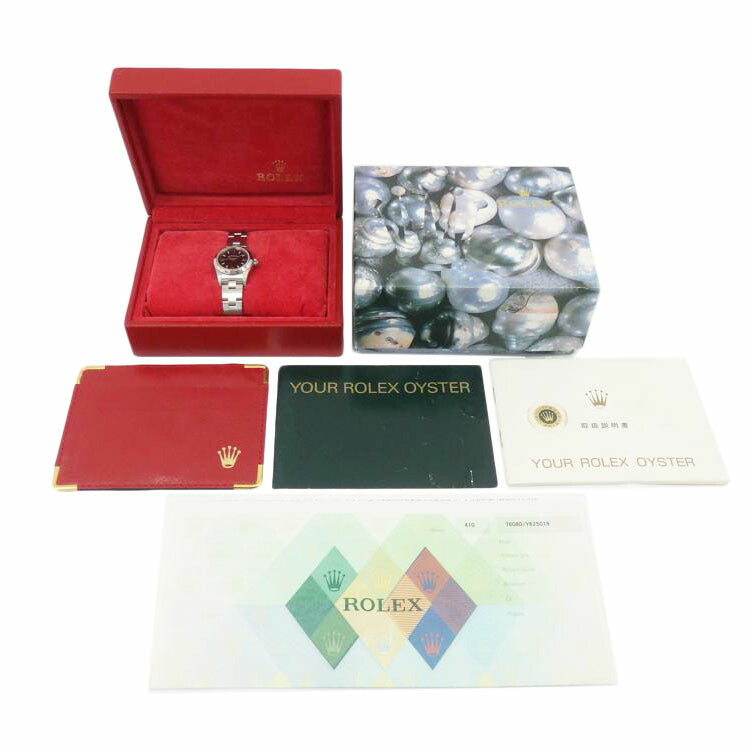 ROLEX ロレックス/オイスターパーペチュアル／黒文字盤/76080//Y62****/Aランク/77