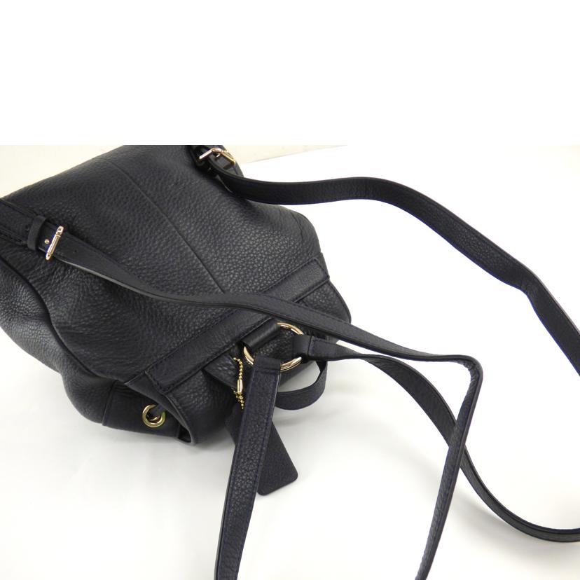 COACH ｺｰﾁ/リュックサック／ネイビー／カーフ/F37621//A16**/ABランク/64