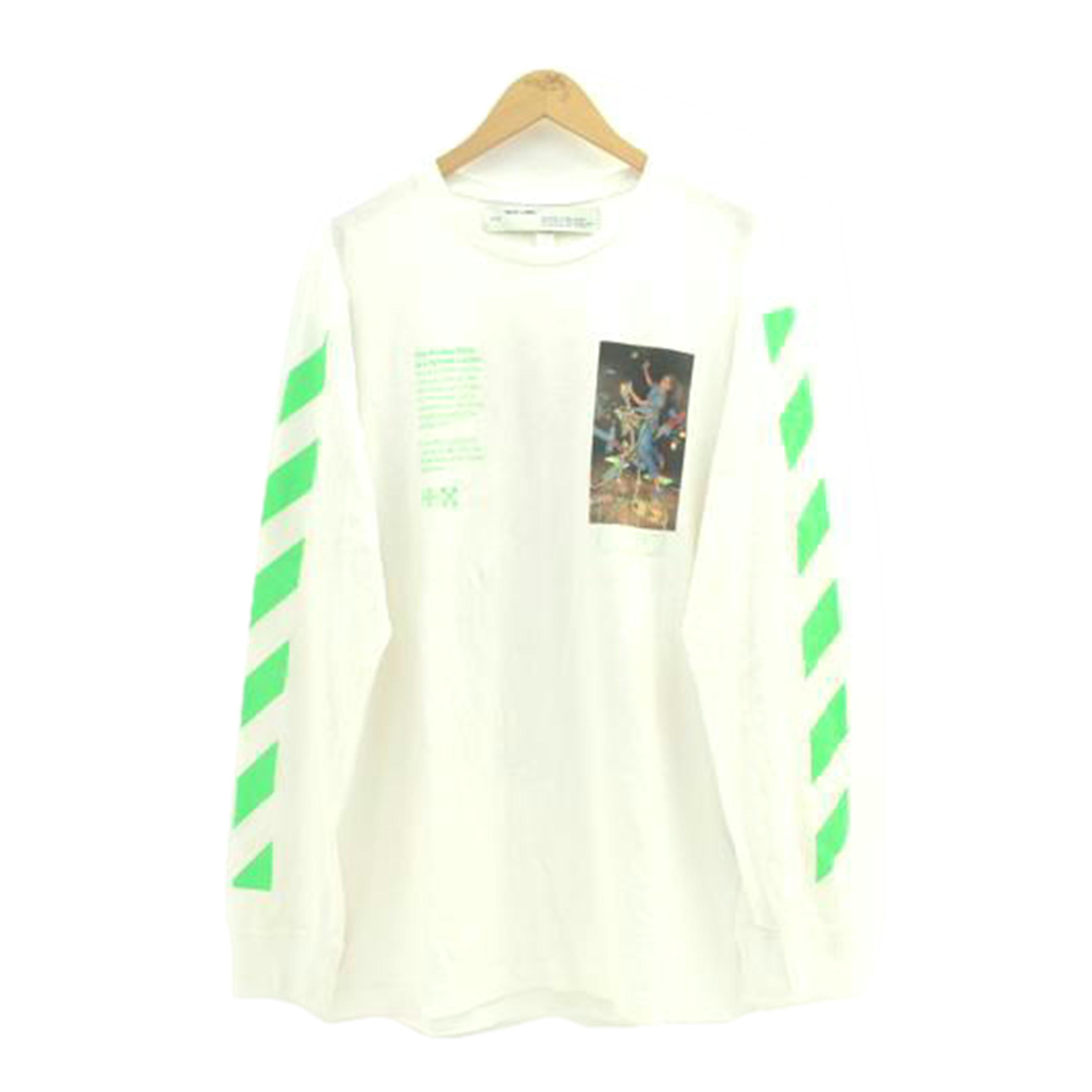 OFF－WHITE オフホワイト/PASCAL　PAINTING　ロングTシャツ／L／ホワイト/OMAB001R20185014//Bランク/01