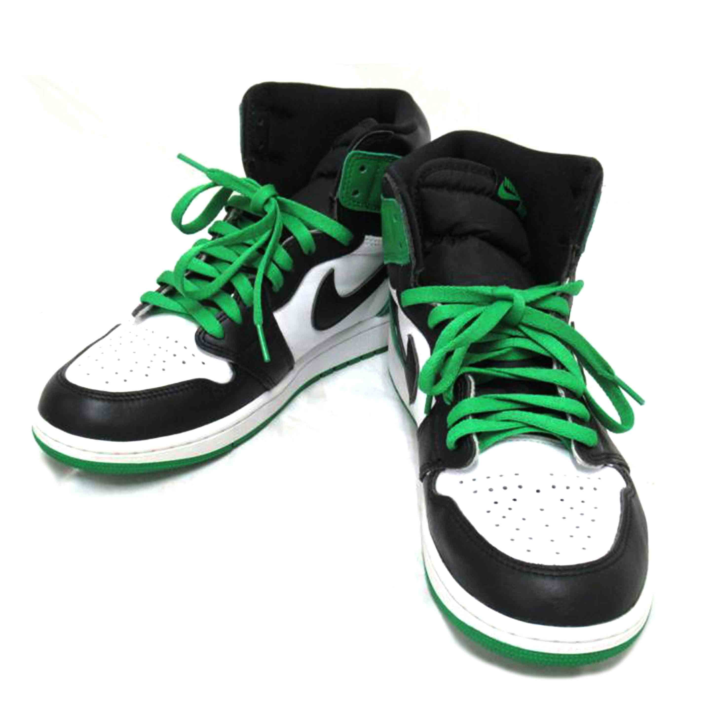 NIKE/AIR　JORDAN　1　RETRO／緑＆黒＆白/DZ5485-301//27.5cm/Aランク/63