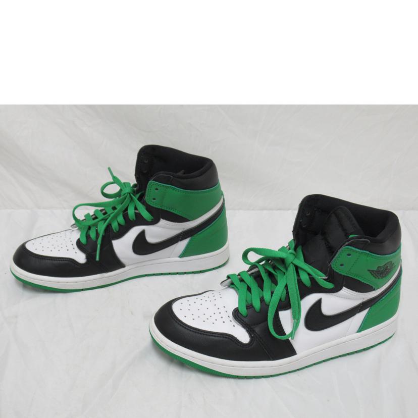 NIKE/AIR　JORDAN　1　RETRO／緑＆黒＆白/DZ5485-301//27.5cm/Aランク/63