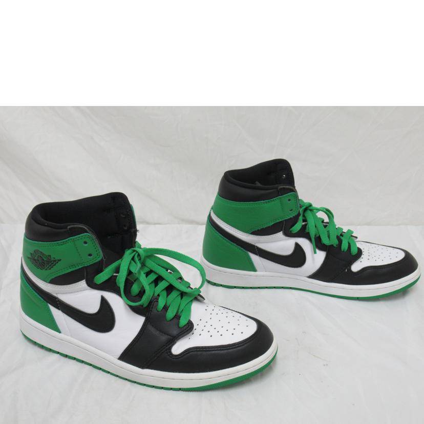 NIKE/AIR　JORDAN　1　RETRO／緑＆黒＆白/DZ5485-301//27.5cm/Aランク/63