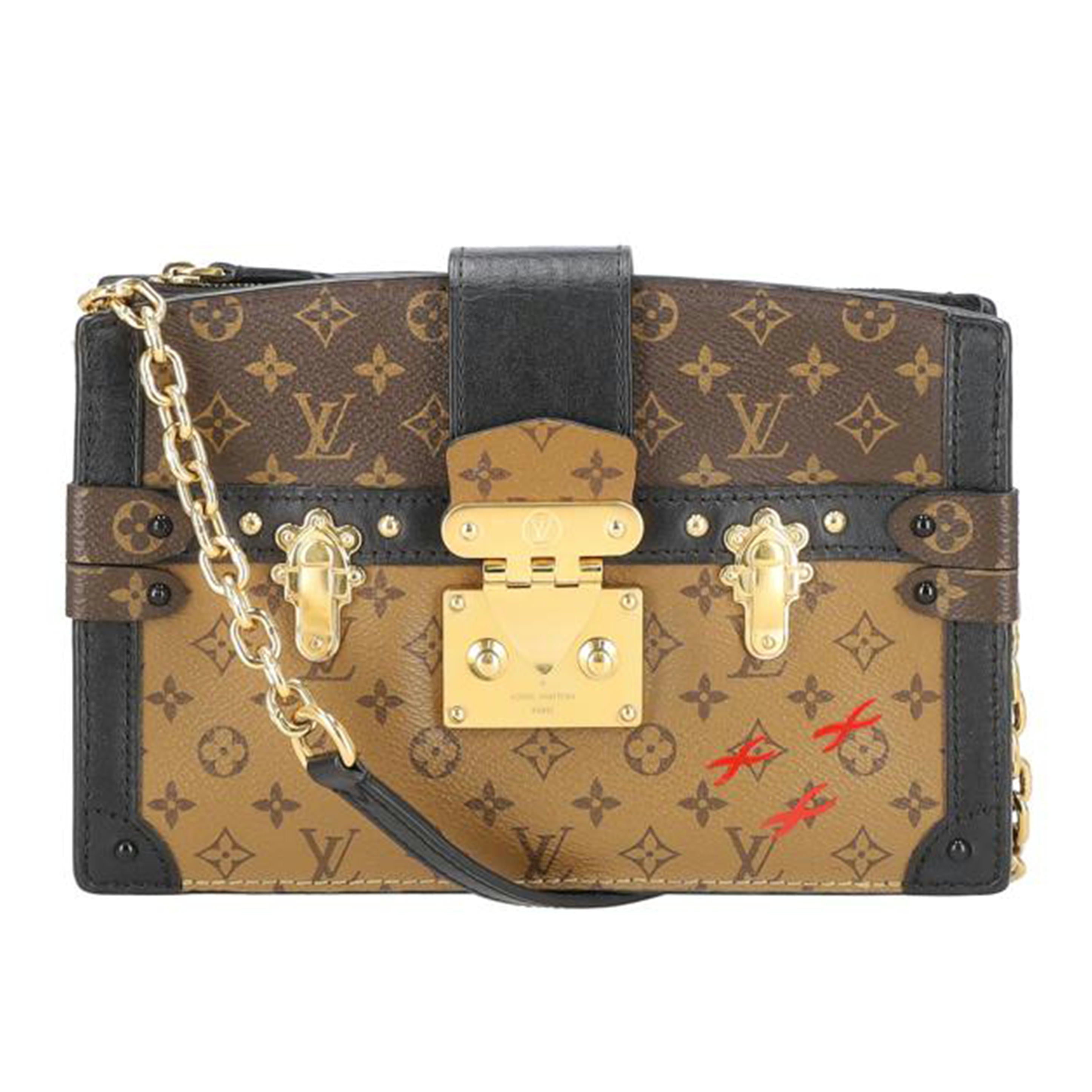 LV/トランククラッチ／モノグラム・リバース/M43596 //RFI*/Aランク/75